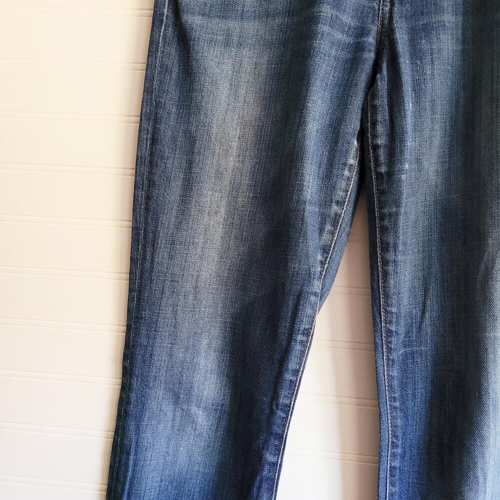 Joe's Jeans Size 27 Blue Cigarette Fit Distressed Medium Wash Whiskering - Picture 2 of 9